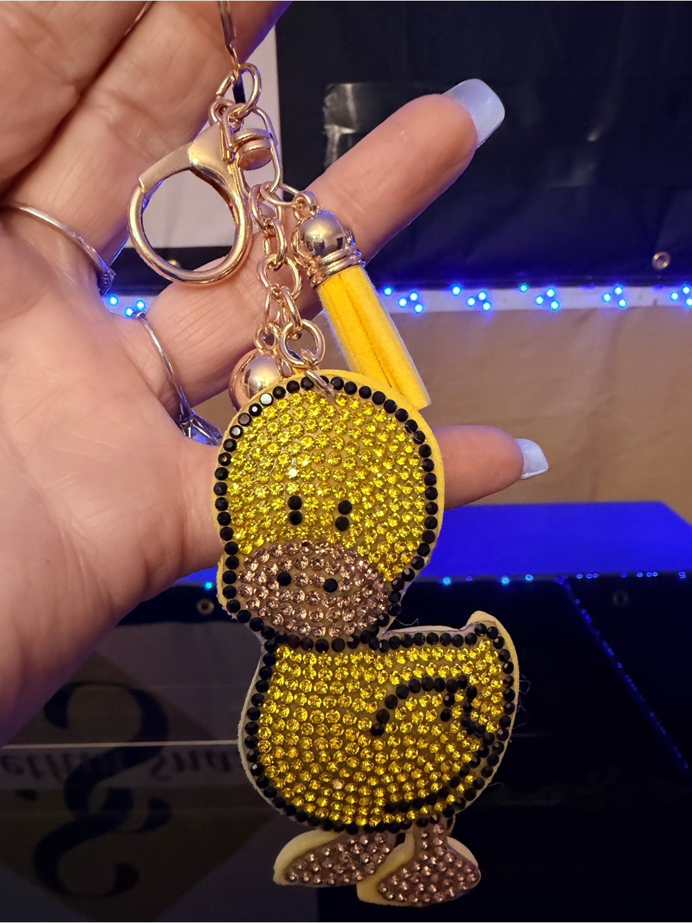 Duck Rhinestone Keychain/Bag Charm NWT